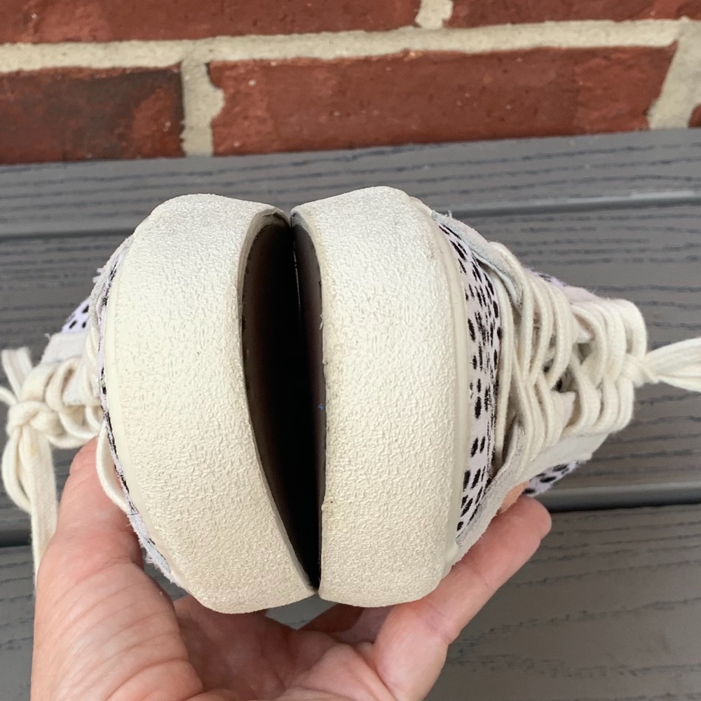 Madewell Sidewalk Spot Dot Calf Hair Sneakers - Picture 8 of 11